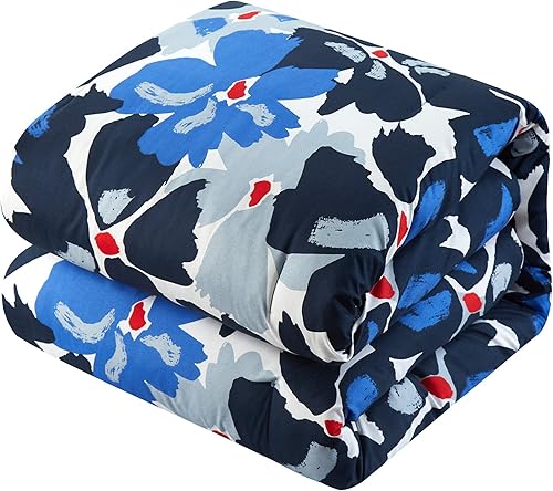 Miniatura 9 de Chic Home Malea - Juego de edredón y edredón de 12 piezas con estampado floral contemporáneo en una bolsa, juego de sábanas y fundas de almohada