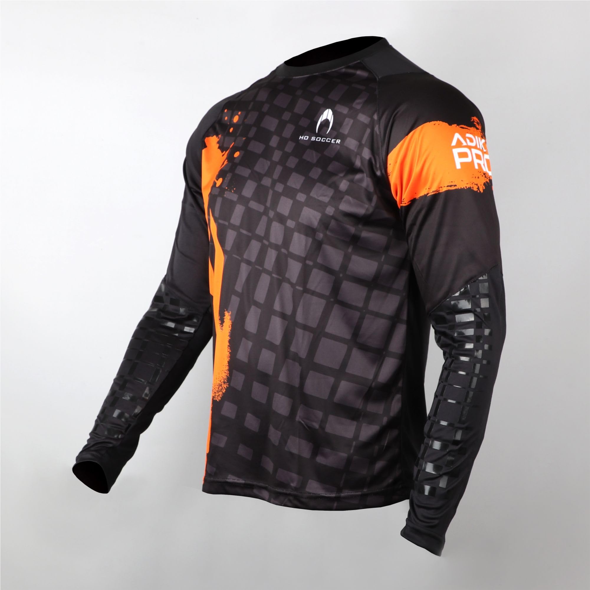 HO Soccer Jersey Adikt Pro Orange Blast - Camiseta de Portero Manga Larga con Acolchado - Facilita el Control del Balón