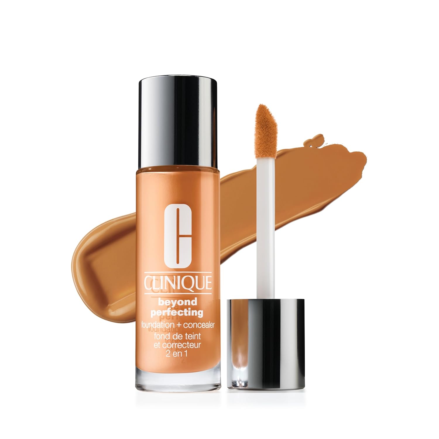 Clinique Beyond Perfecting Lightweight Liquid Foundation + Concealer For Dry Combination to Oily Skin Types | Full Coverage + Natural Matte Finish
