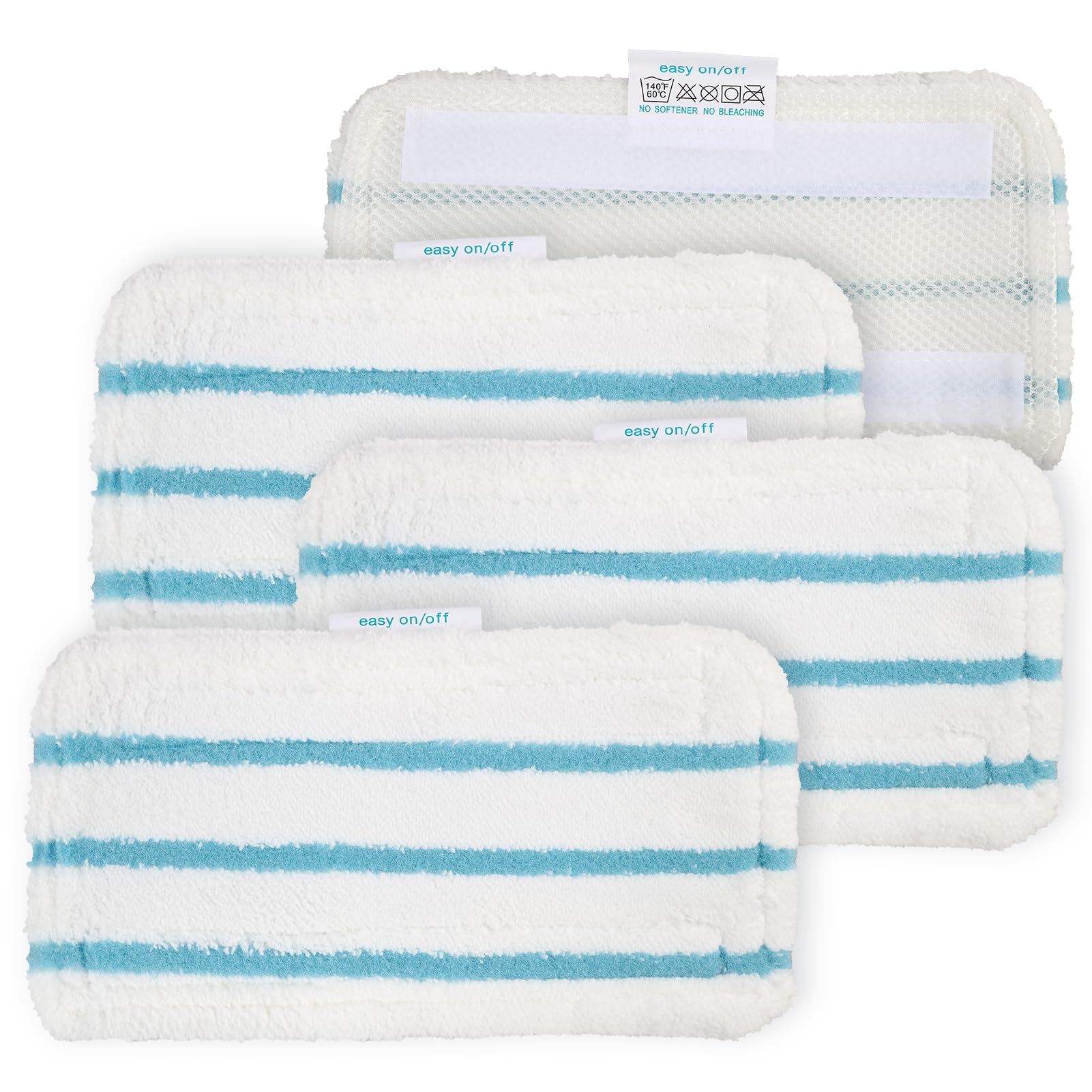 4 Pièces Balais Vapeur Lingettes Microfibre Hautes, Lingettes Compatibles avec Black et Decker Balais Vapeur, Alternative pour Nettoyeur Vapeur, Compatibles FSM1630, FSM1616, FSM1605