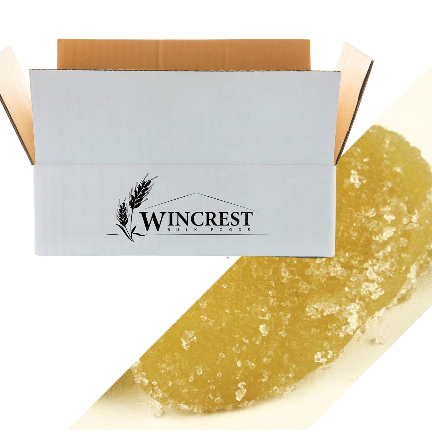 WinCrest Bulk Crystallized Candied Ginger Slices - 5 Lb Case