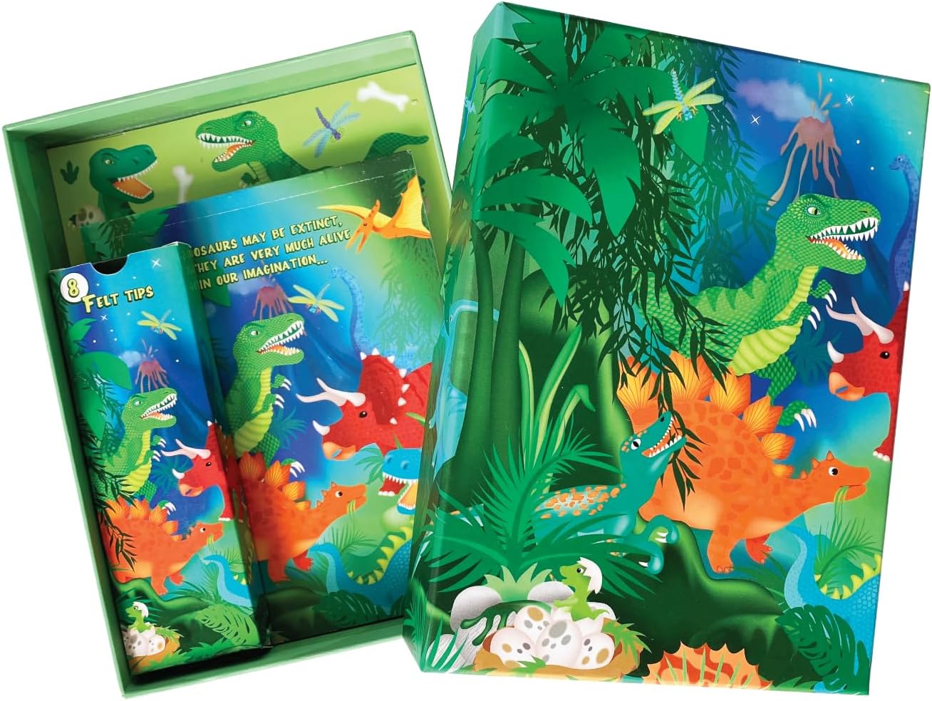 BOX CANDIY Totally Dinosaurs Dino-Tastic Activity Set with 30 Activities in Keepsake Box
