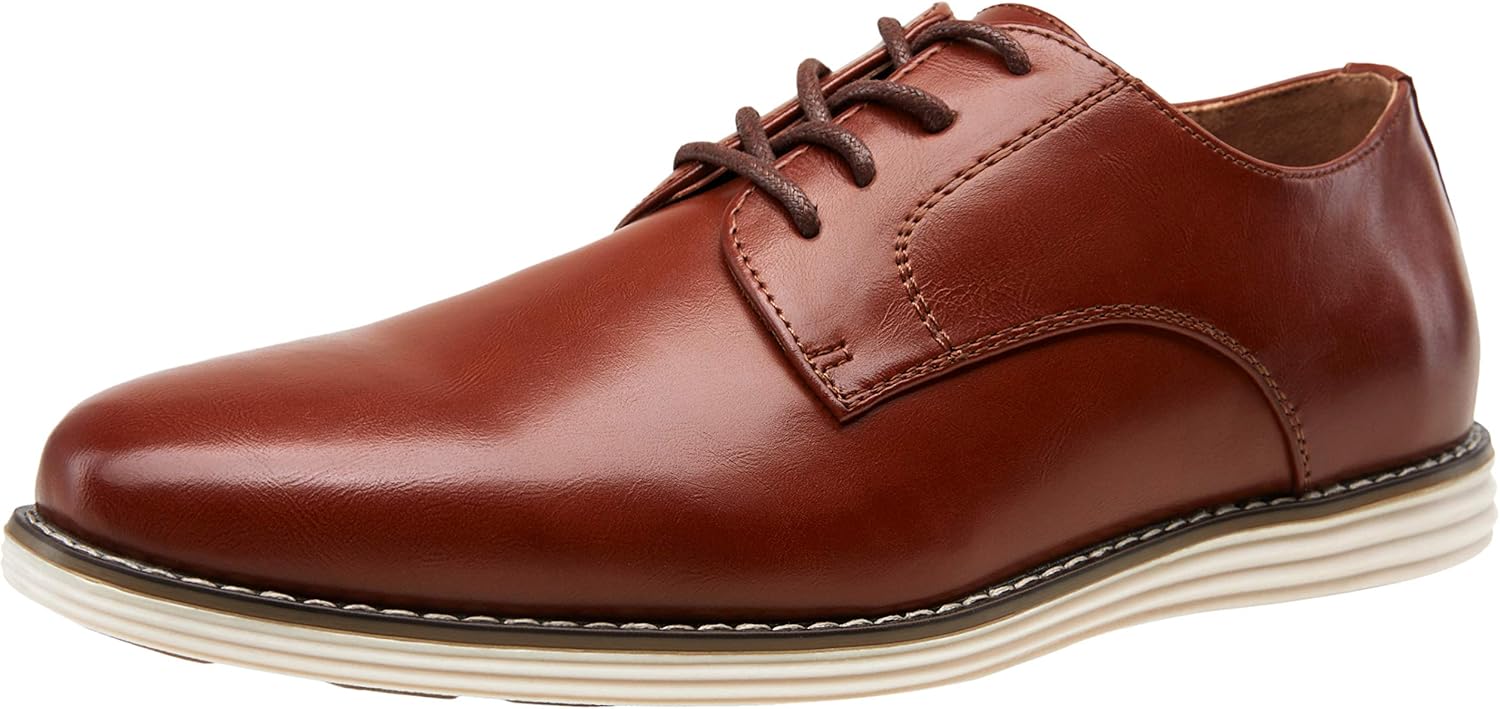 Vostey Mens Casual Dress Shoes Wingtip Oxford Shoes Business Dress Dress Shoes for Men