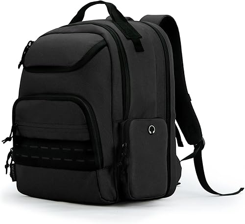 Miniatura 8 de VEAGIA Mochila de gama Bolsa de gama de pistola para pistolas y municiones Casos de pistola Bolsas con bolsa de gafascremalleras bloqueables a