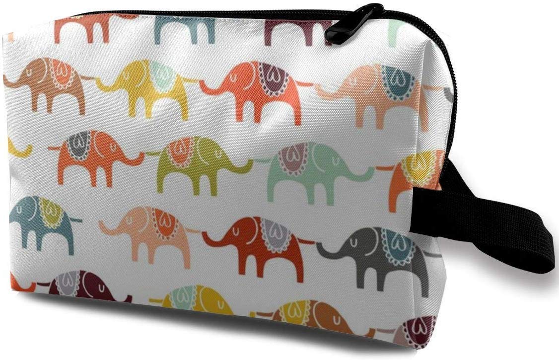 Elephant March_141 Makeup Cosmetic Case Cosmetic Make Up Organizer Toiletry Jewelry Women New Rose Gold