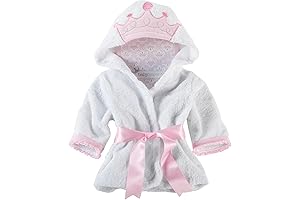 Baby Aspen Little Princess Hooded Bath Towel with Hood for Babies 0-9 Months