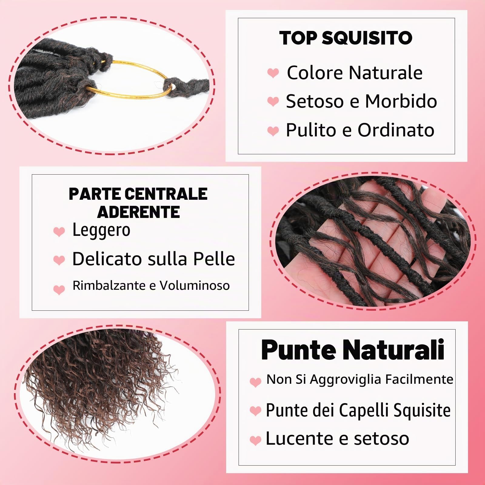 Boho Faux Locs Crochet Hair 8 Packs Goddess Soft Locs with Curly Ends Pre-Looped Bohemian River Locs Crochet Hair Extensions for Black Women (T30#, 24Inch(Pack of 8))