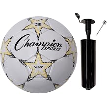 Champion Sports Viper Soccer Ball TPU Soft-Touch Training Ball in Sizes 3,4,5 for Indoor/Outdoor Play