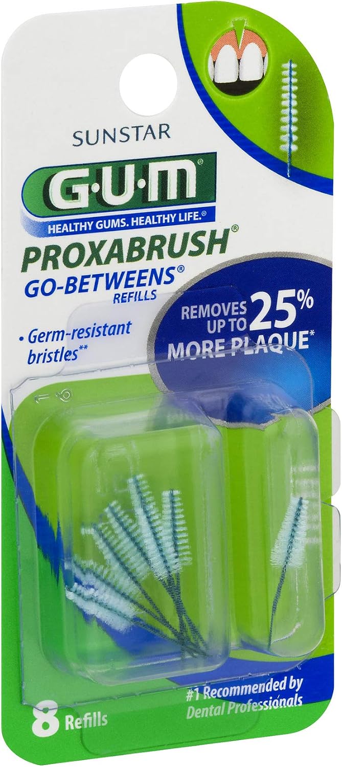 GUM Go-Betweens Proxabrush Refills Tight - 8 ct, Pack of 2