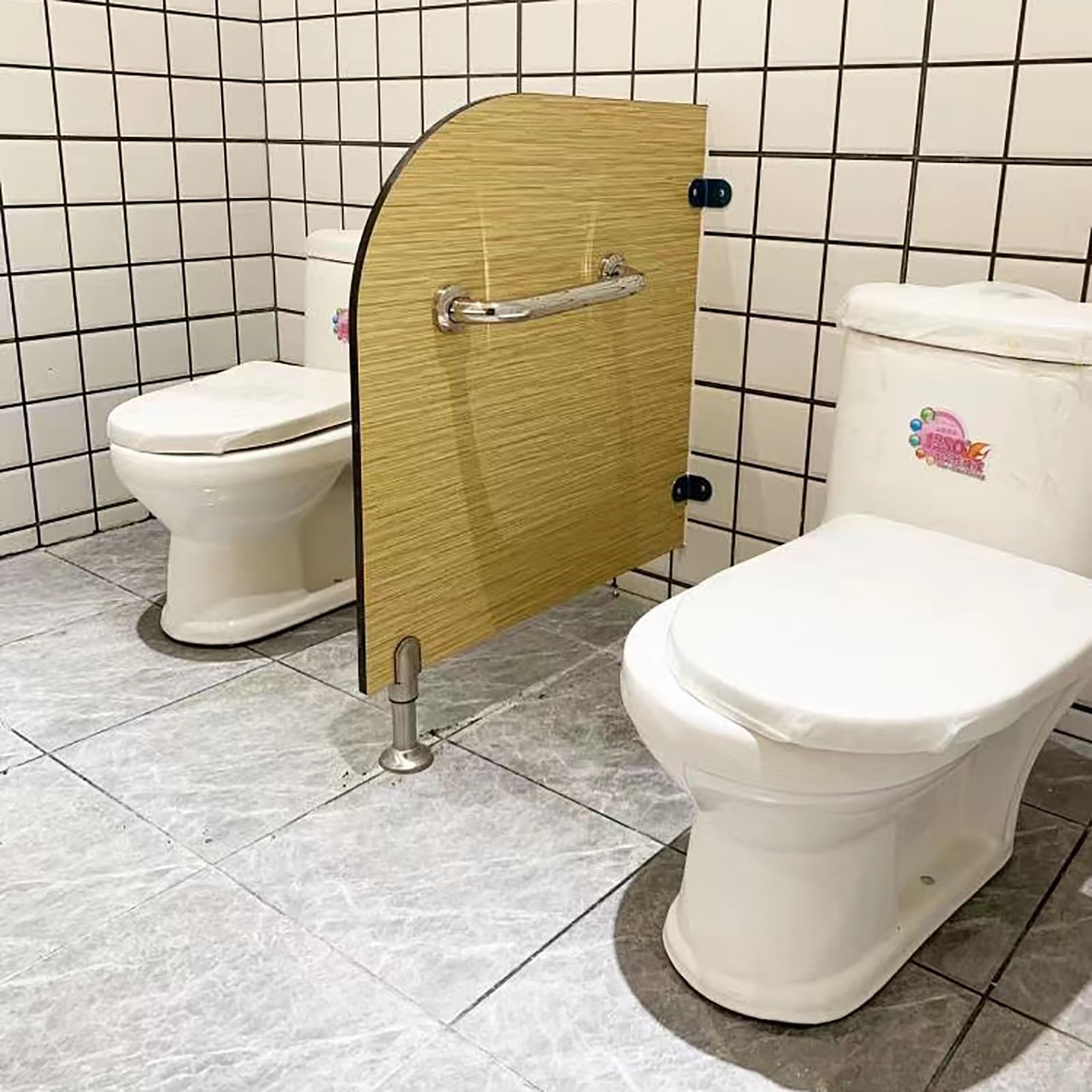 Mampara divisoria para urinario - Mampara divisoria de privacidad para Inodoro, de Montaje en Pared, con Accesorios de Montaje para Lugares públicos, Juego de 4