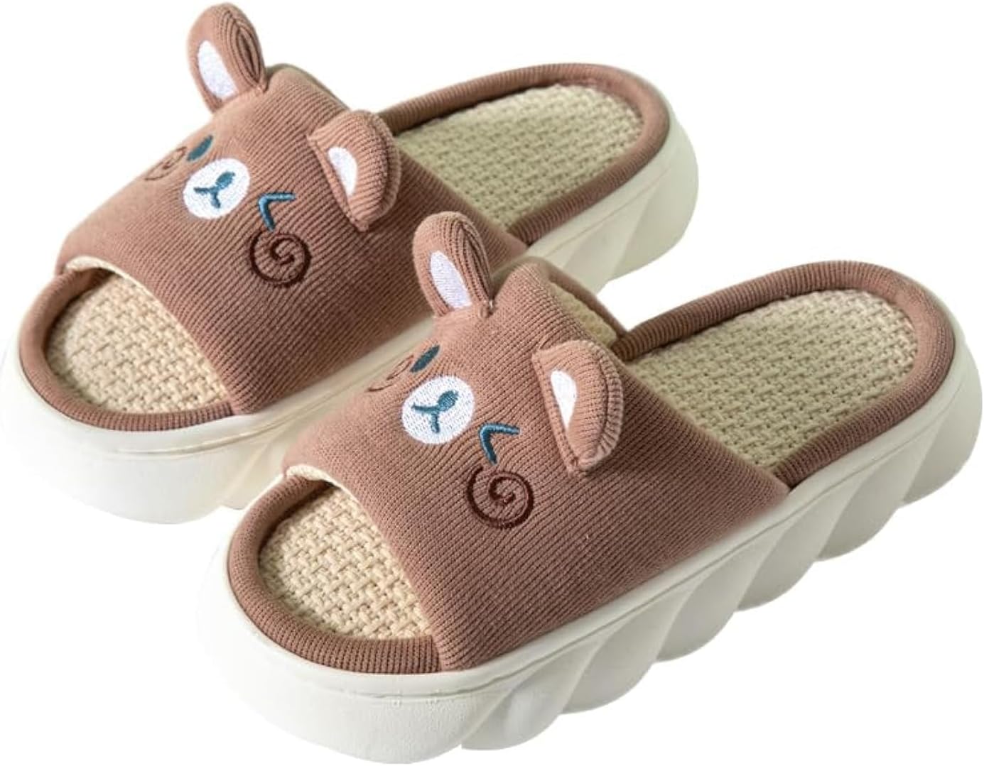 - Cartoon slippers Cute Animal Shape Slippers,Thick Sole Soft Indoor Outdoor Slippers for Women