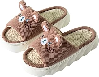 Yoroka Cartoon slippers Cute Animal Shape Slippers,Thick Sole Soft Indoor Outdoor Slippers for Women