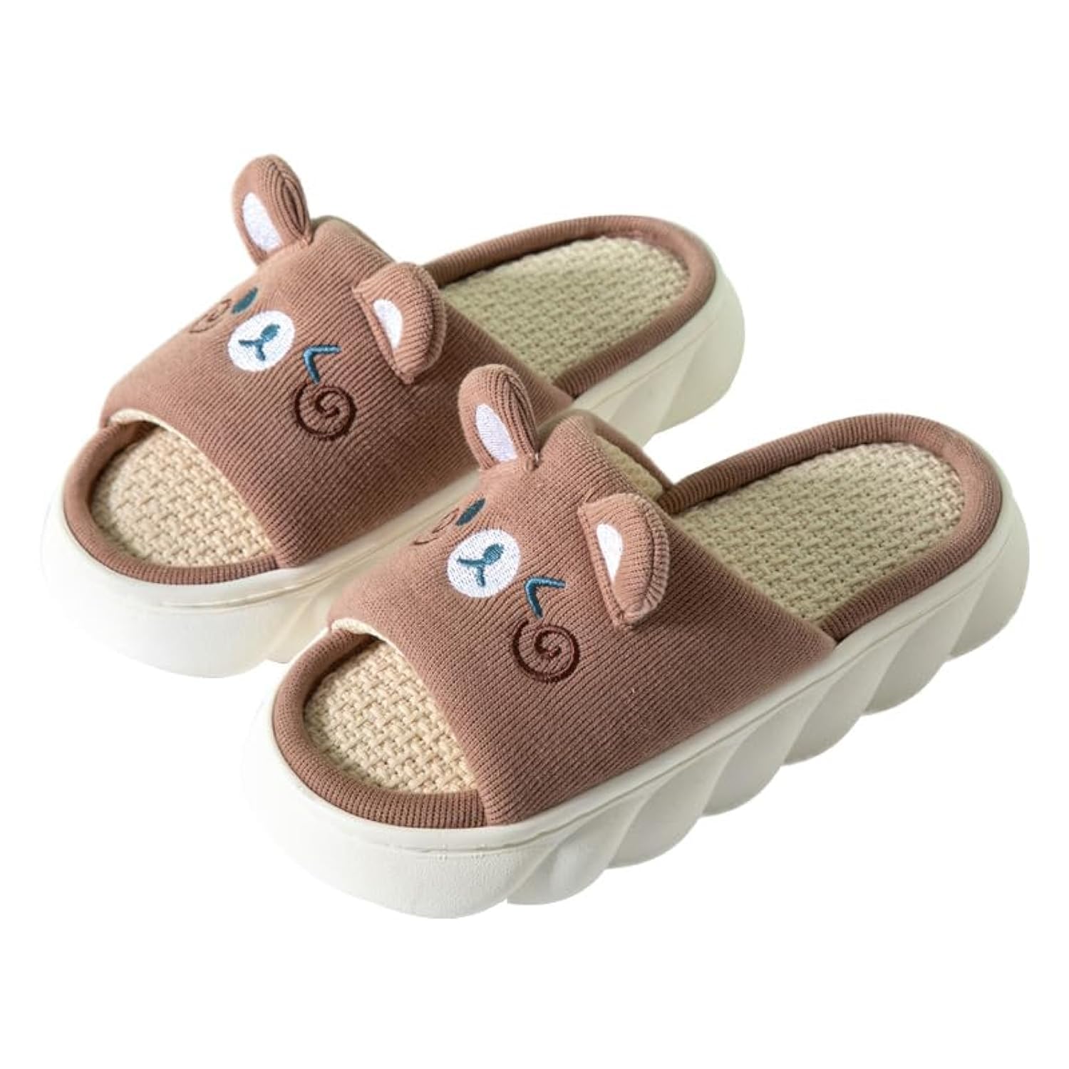 Yoroka Cartoon slippers Cute Animal Shape Slippers,Thick Sole Soft Indoor Outdoor Slippers for Women