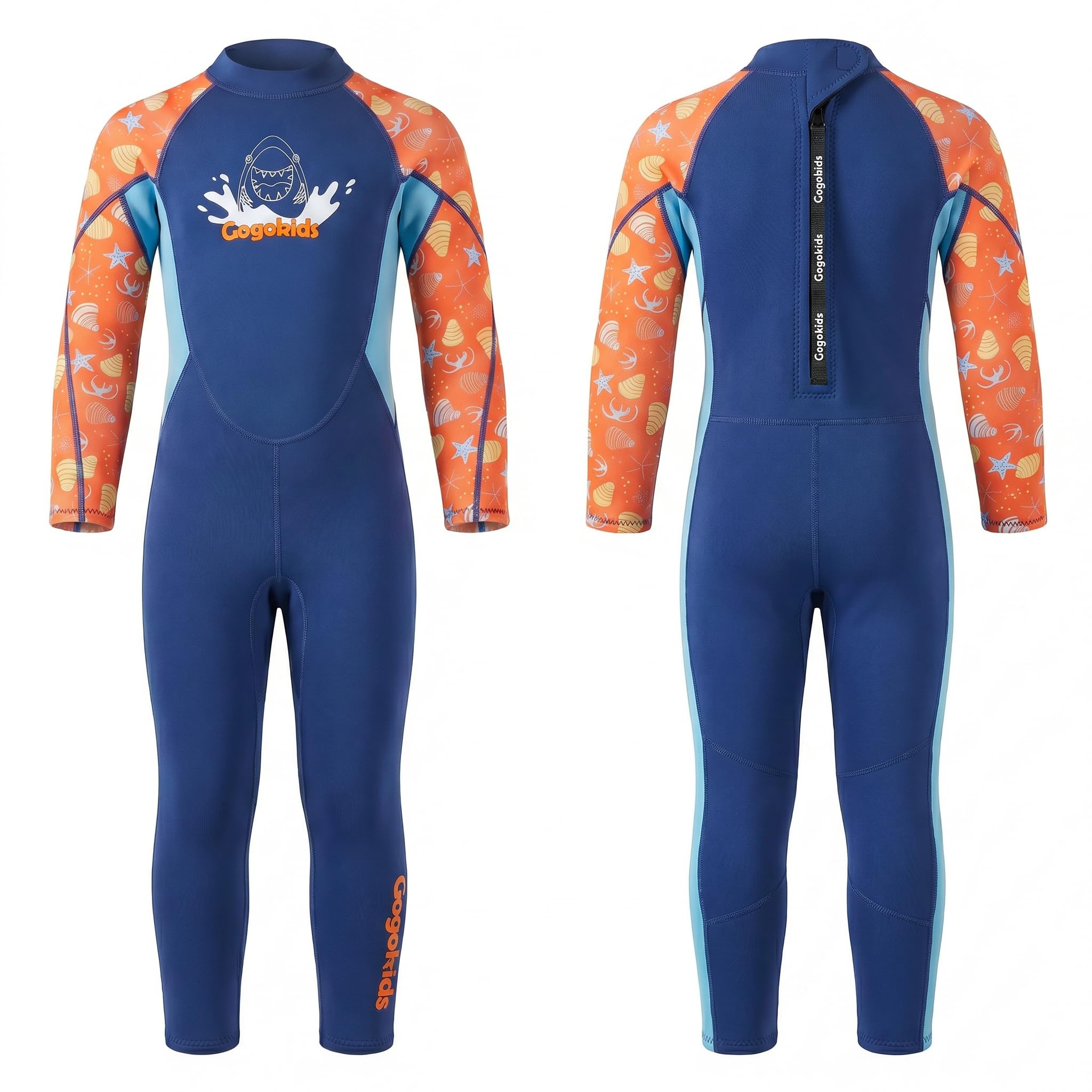 Gogokids Wetsuit Kids, 2.5mm Neoprene Thermal Swimsuit with UV Protection & Back Zipper, Full Wet Suits for Girls Boys Swimming in Cold Water, Surfing, Snorkeling โ image 1