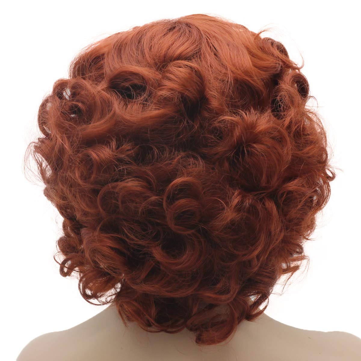 Lushy Short Burgundy Wig Heat Friendly Heavy Density Synthetic Lace Front Wig