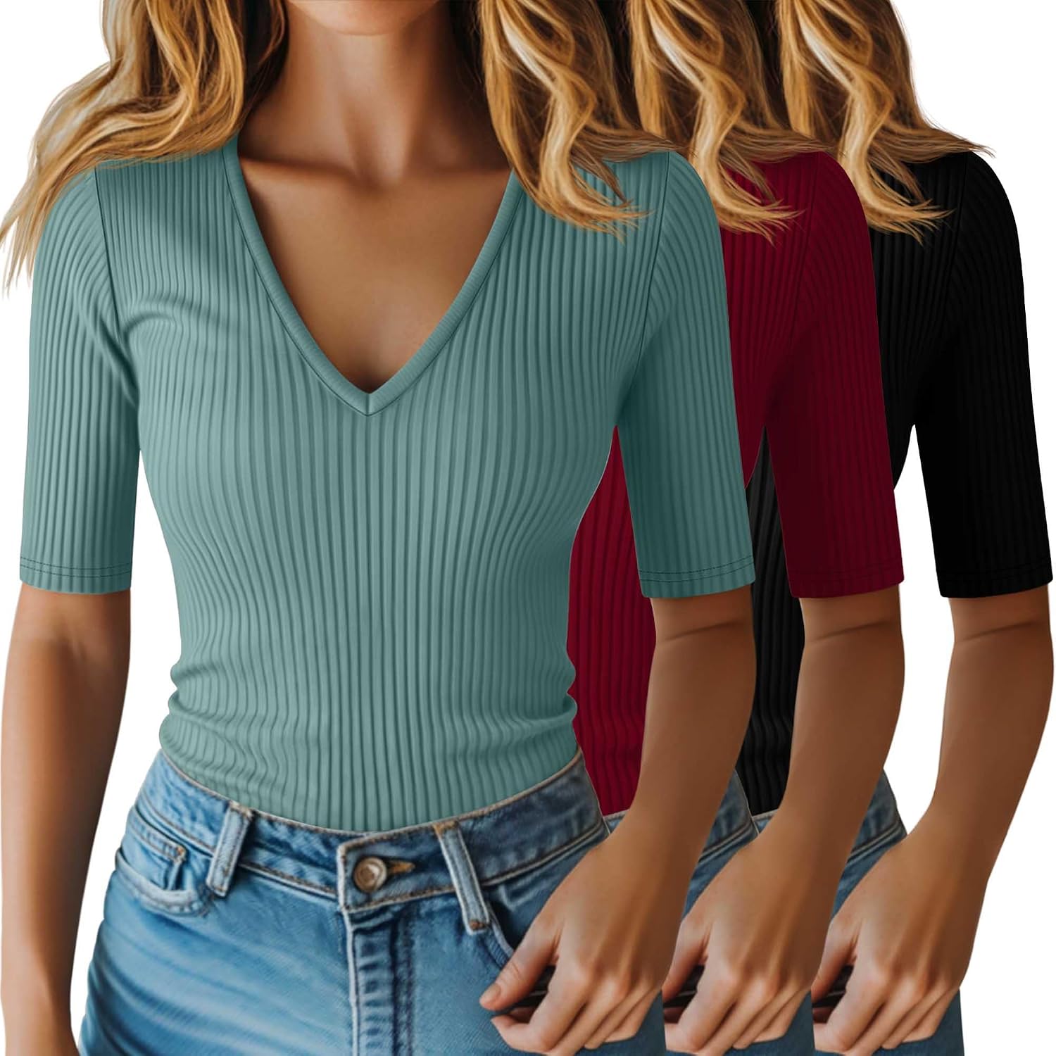Black, Burgundy, Dark Green