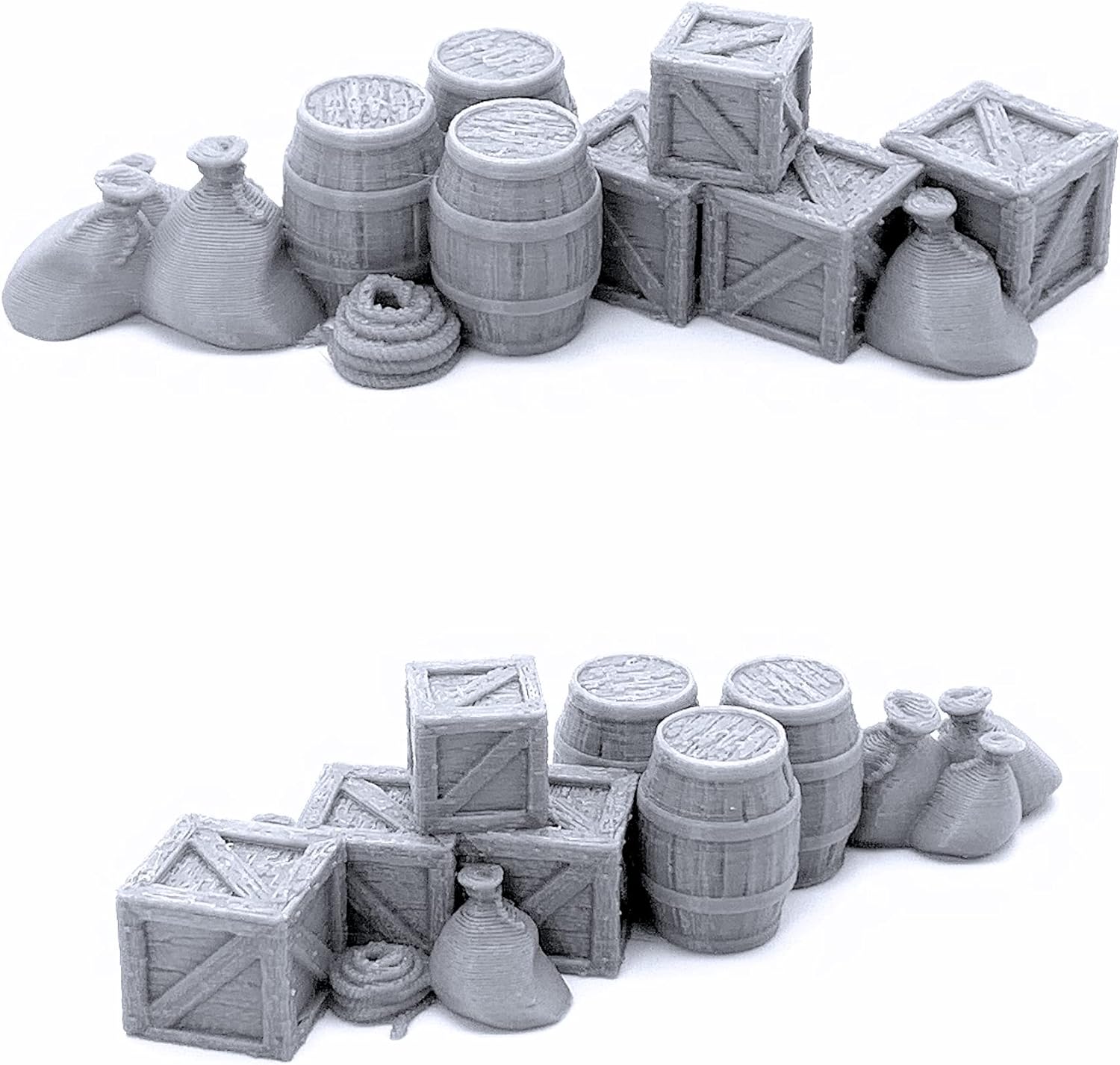 EnderToys Cargo Piles - DND Terrain Scenery for Tabletop 28mm Miniatures Wargame