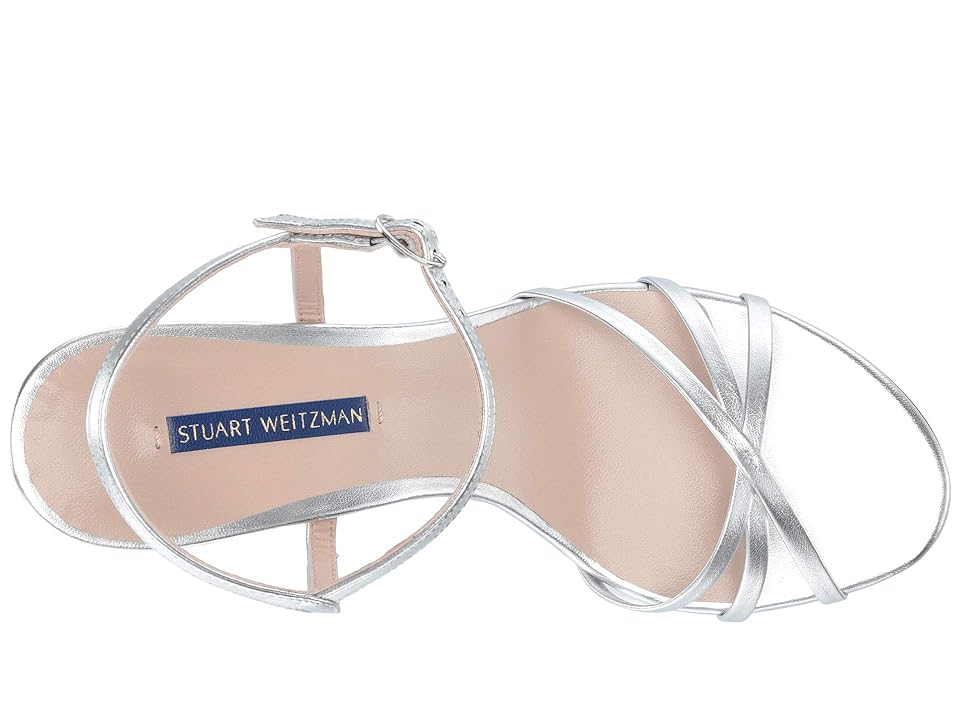 

Stuart Weitzman Starla 80 (Silver Metallic Nappa) Women's Shoes