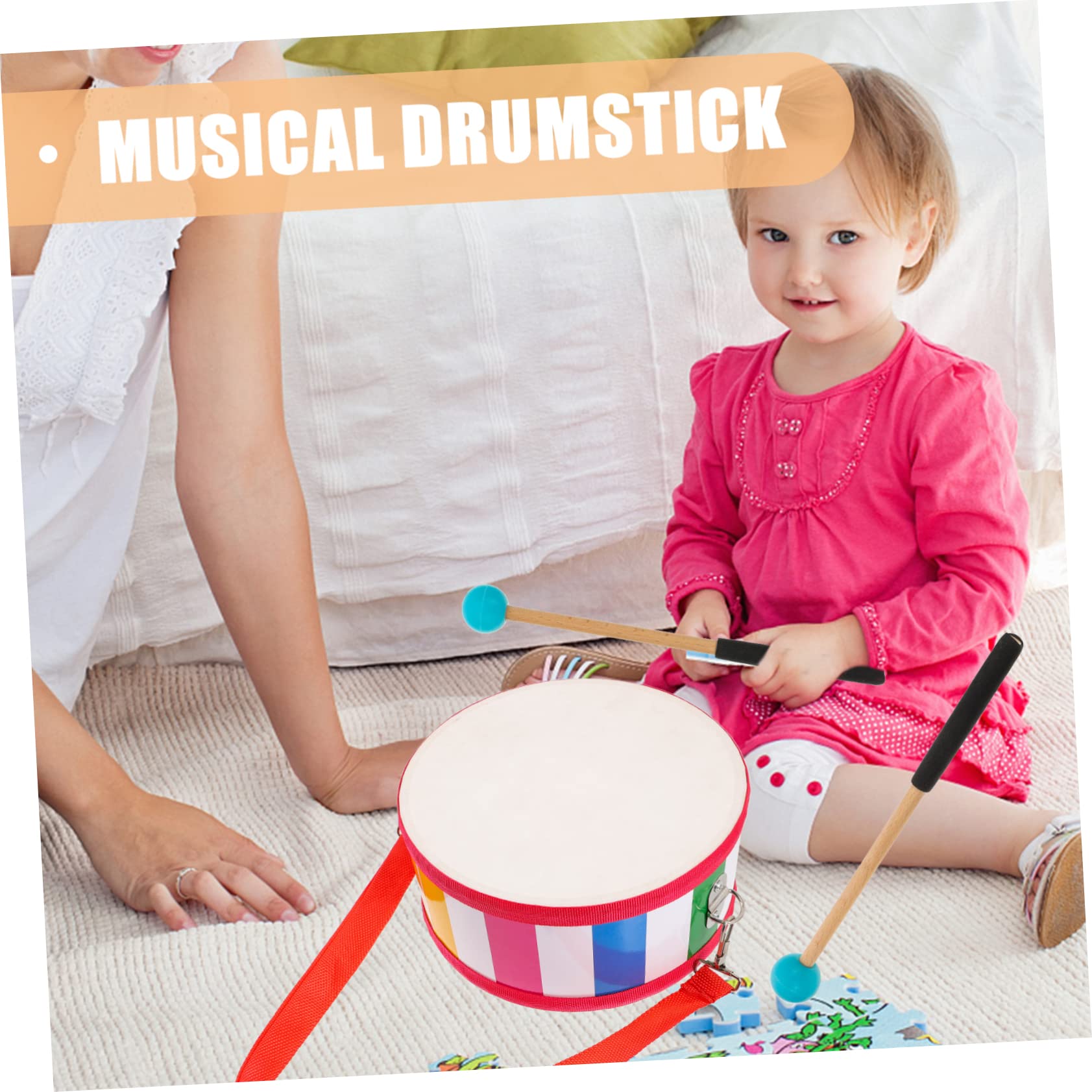 ifundom 6pares Baquetas De Percusión Para Marimba y De Lengua Palillos Mango Ergonómico Accesorios Para Instrumentos De Percusión