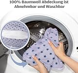 2-in-1 Nursing Pillow, XXL Pregnancy Pillow, Side Sleeper Pillow for Baby, Pregnancy Pillow with Inner Pillow and Cotton Nursing Pillow Cover, Pillow, Pregnancy Nursing Pillow, Baby, Small (Blue) - 8