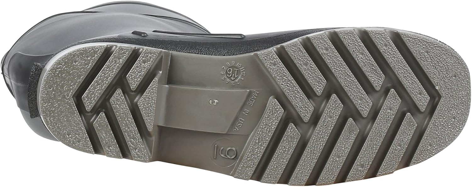Servus Iron Duke 15" PVC Polyblend Men's Steel Toe Work Boots, Black & Gray (18801), 10