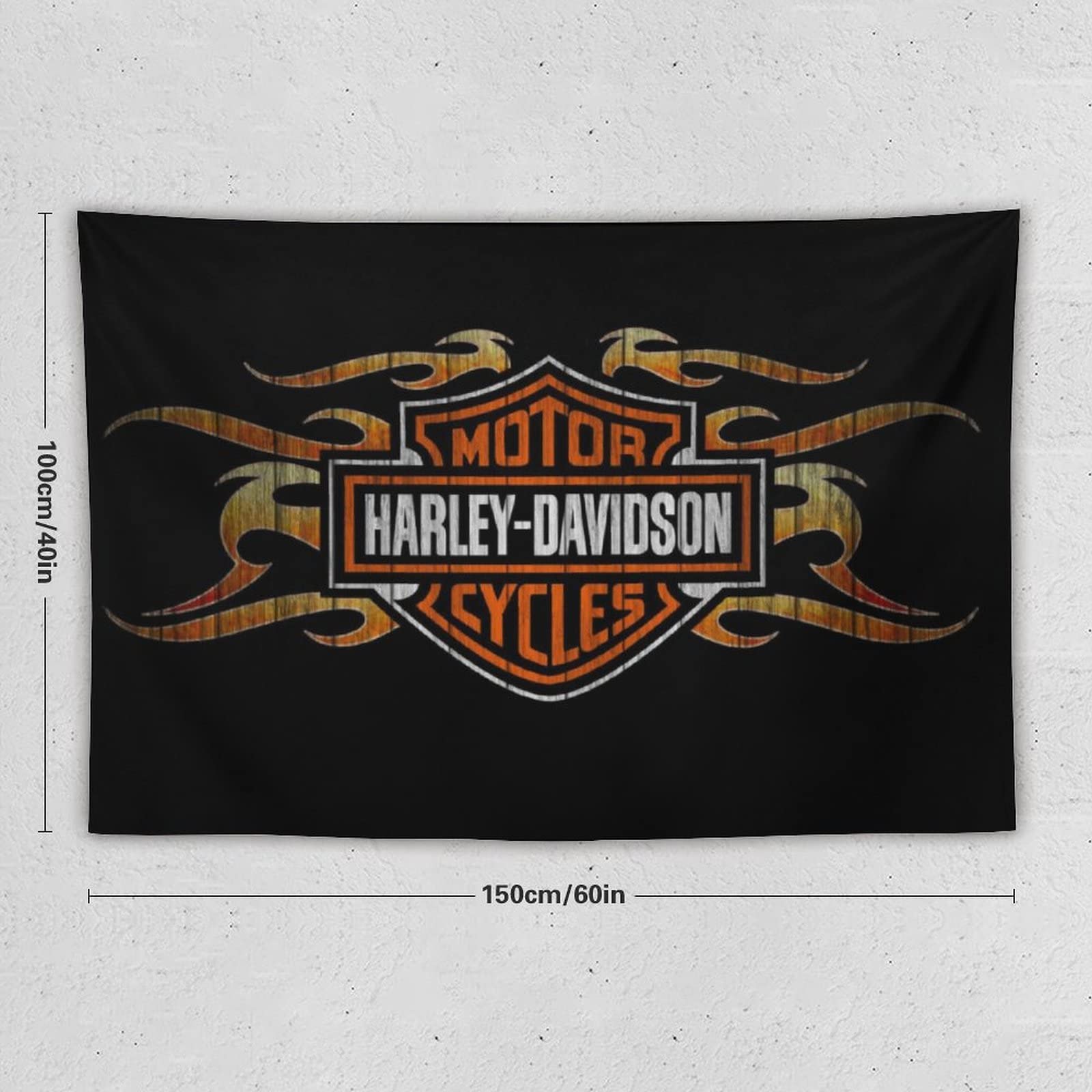 Amazon.co.jp: ハーレーダビッドソン タペストリー,モダン 多機能