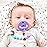 Ryan & Rose Cutie PAT Pacifier Teether (Slant, Orchid)