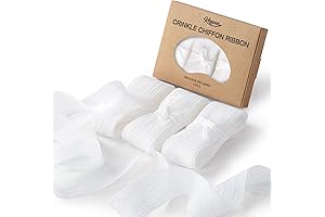 White Ribbon for Flower Bouquets and Decor