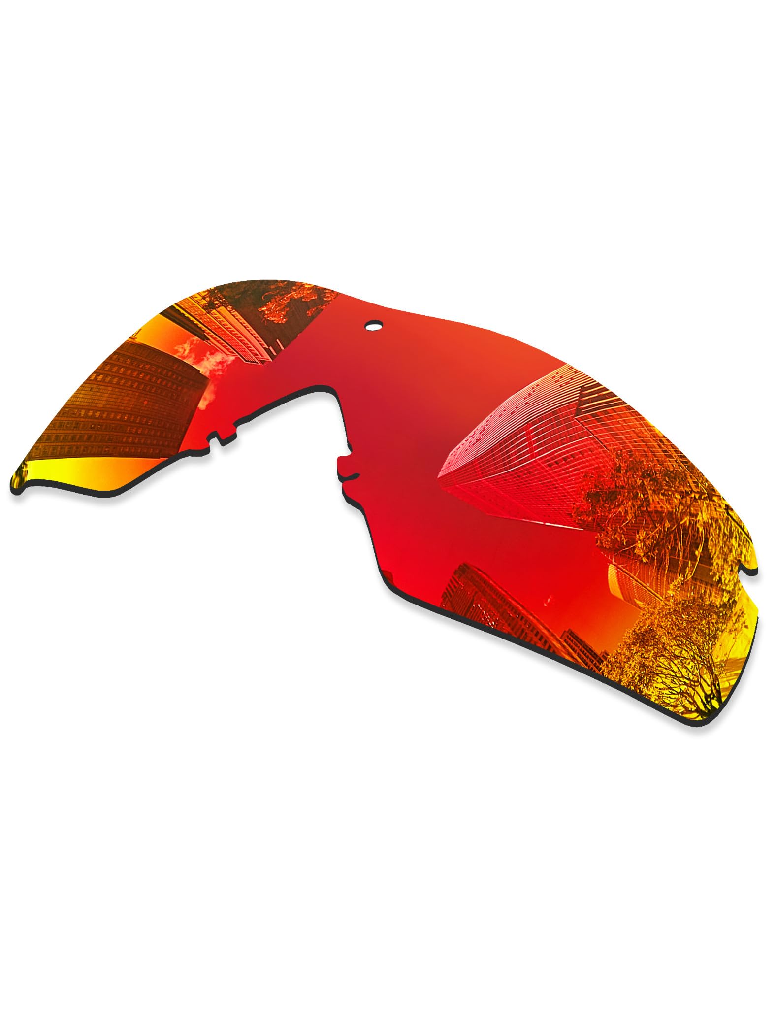 Combine8 2 Pairs Ploarized Replacement Lenses for Oakley Si Ballistic M Frame 2.0/Si M Frame 2.0 OO9047 Sunglass - Fire Red + Green