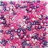 BlackBerry Mix Plastic Pony Beads, Made in the USA, 6 x 9mm, 700 Beads, Black Purple Magenta Bulk Large Hole Beads for Jewelry Making, Banners, Concert Festival Bracelets, Necklaces, Art & Fashion