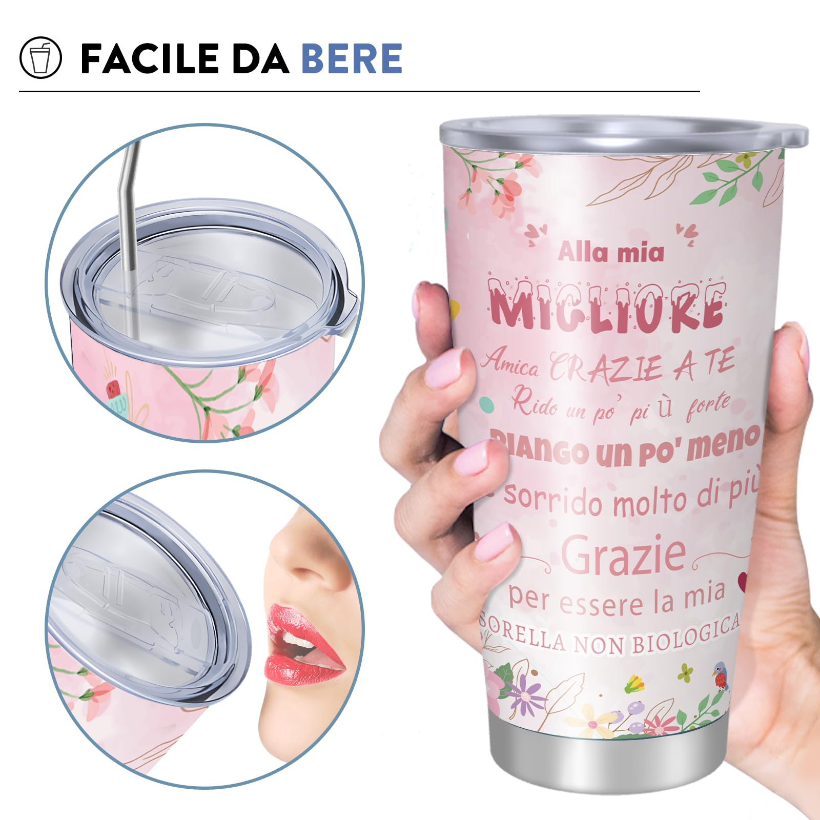 Set Tazze Caffe Regalo Di Compleanno Per Le Donne, Migliore Amica Del Mondo, Regalo Di Compleanno