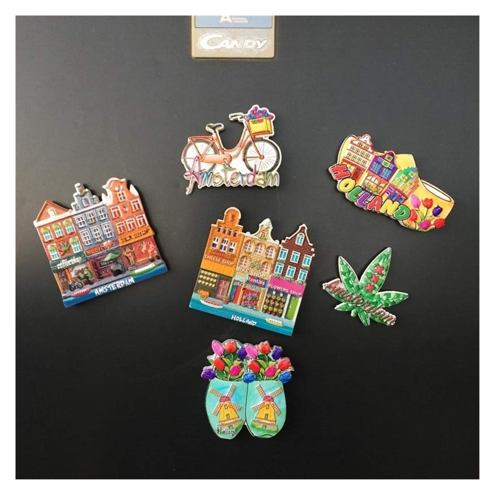 Amazon.co.jp: 磁石 オランダクリエイティブ冷蔵庫マグネットお土産