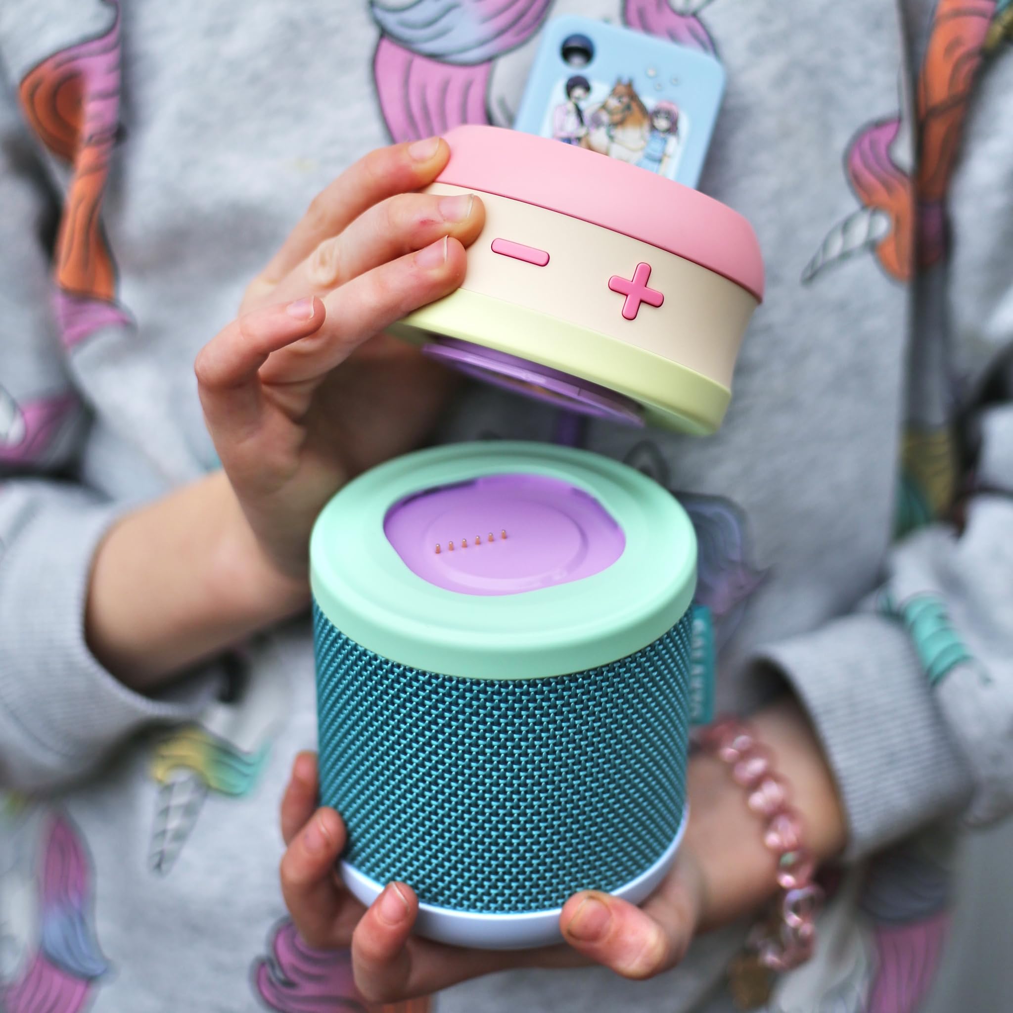 Galakto ViktoriaSarina Special Edition - Reproductor de música para niños y Juegos de Audio para niños en casa y de Viaje, edición Especial, sin Internet, fácil de Usar, batería de Larga duración