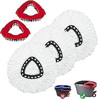 Vista 11 de Cabezales de repuesto para mopa Ocedar, juego de 3 cabezales de repuesto para mopa Ocedar RinseClean de 2 tanques, cabezal de repuesto para mopa