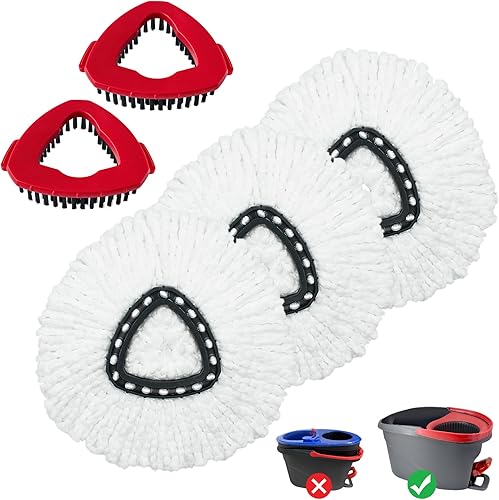 Cabezales de repuesto de fregona para Ocedar, cabezal de reemplazo de fregona para Ocedar EasyWring 1 tanque, repuestos de mopa giratoria de