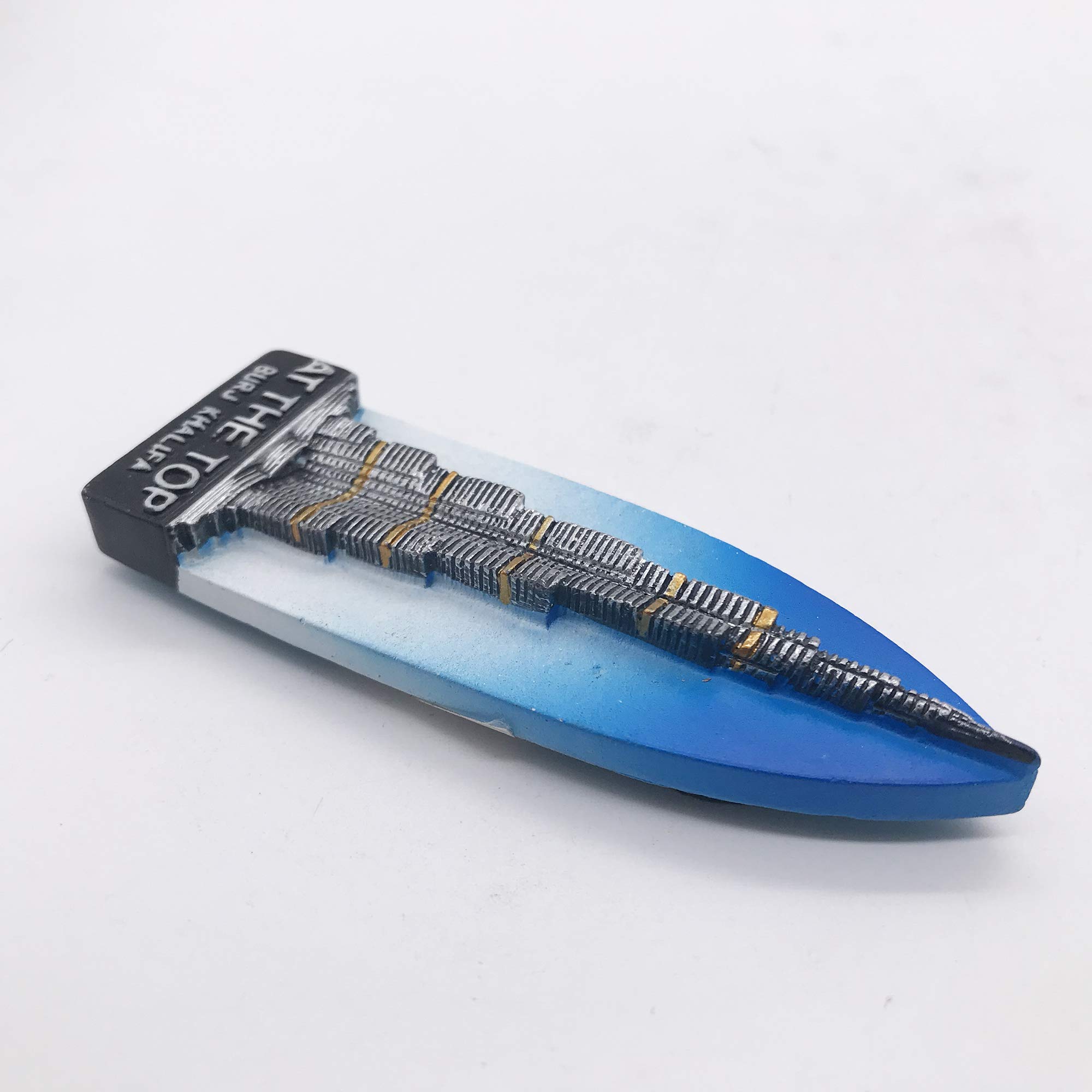 Magnete Frigorifero 3D Burj Khalifa Dubai, Souvenir Da Viaggio In Resina Artigianale, Magneti Collezione Per Cucina, Regalo Originale Per Appassionati Di Architettura, Circa 9x5 Cm