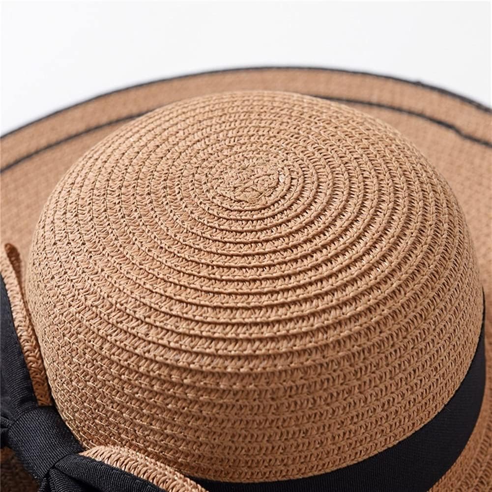 Hermosos Sombreros de Paja de ala Ancha para Mujer, Ideales para el Sol de Verano y la Playa (c Mcode)