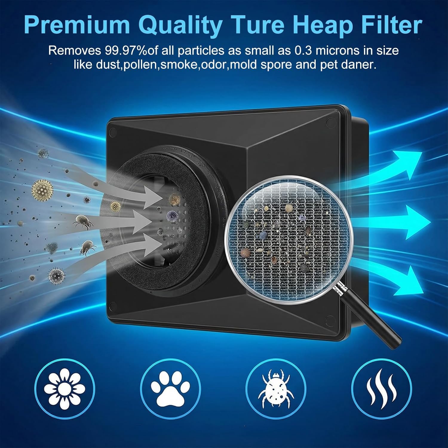 EZ SPARES Compatible With Rainbow E2 HEPA Style Filters for E2-Series,Part R12179 & R12647B Attachment,Washable and Reusable(2PACK)