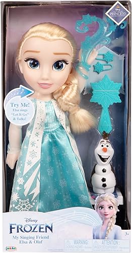 Miniatura 2 de Disney Frozen Elsa Doll Classic My Singing Friend Elsa Doll & Olaf Figura