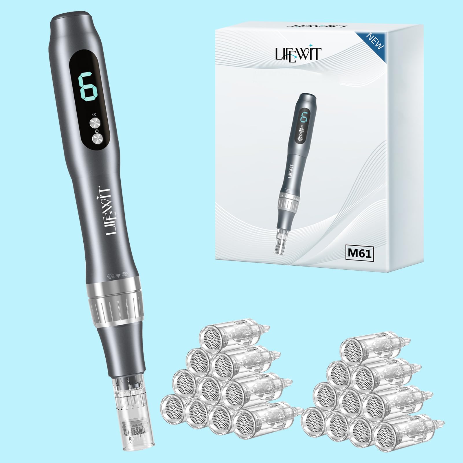 Dermastamp System, 0,25 mm Microneeedling Derma Stamp Pen, Derma Roller Alternative, narzędzie do pielęgnacji skóry dla kobiet