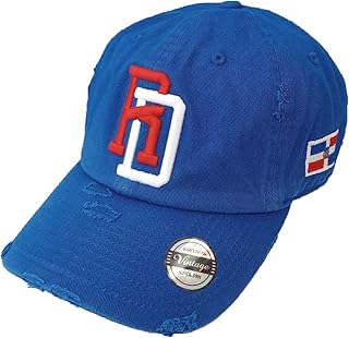Vintage Adjustable Cap Dominican Republic RD (Royal Blue)