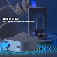 Magcubic 1080P Full HD Projektor Netflix Támogatással, 5G WiFi Bluetooth 5.2, 550 ANSI Autofókusz Hordozható Otthoni Mozi Vetítő 5