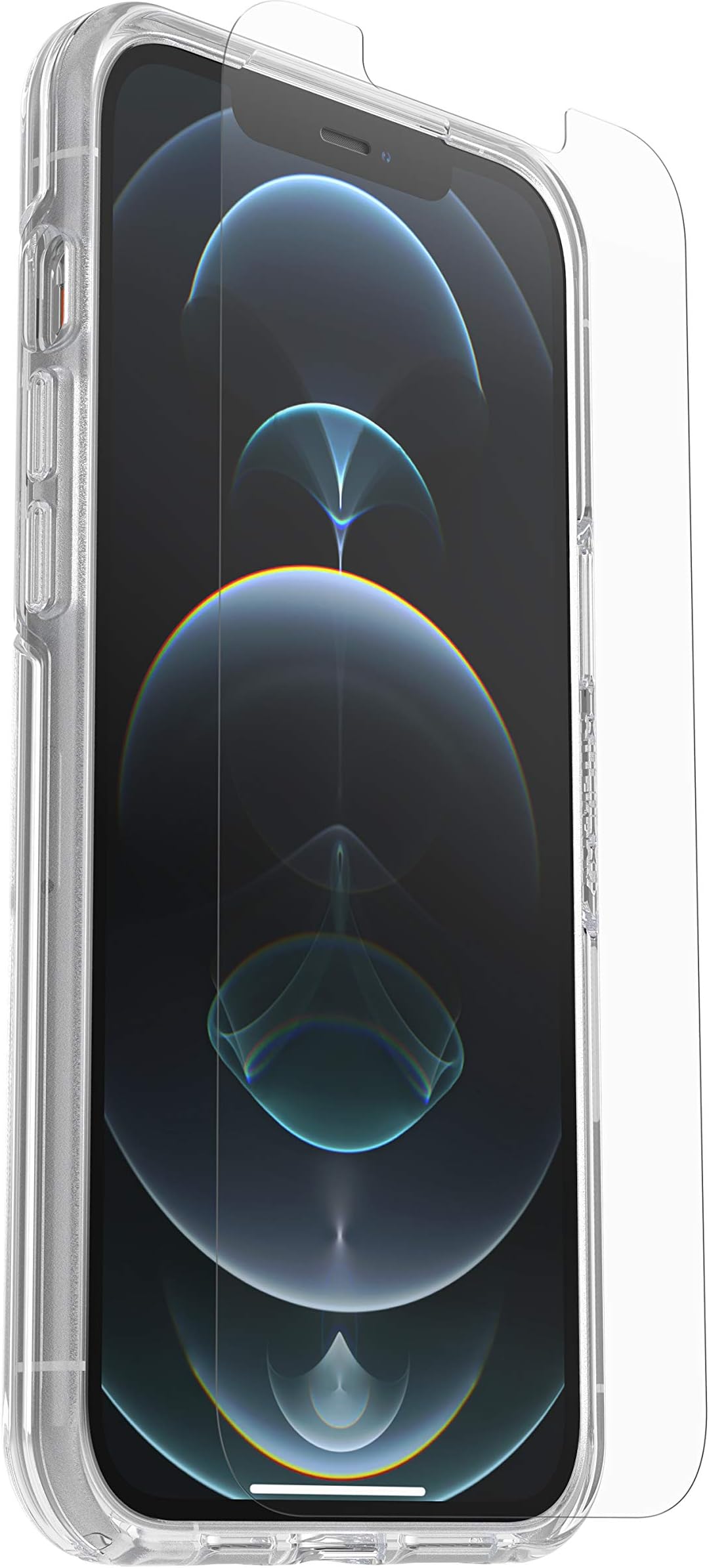 OtterBox Drop Protection Bundle for iPhone 12 Pro Max, Symmetry Clear Case 3x Tested to Military Standard and Alpha Glass Screen Protector 2x Antiscratch Technology, Clear