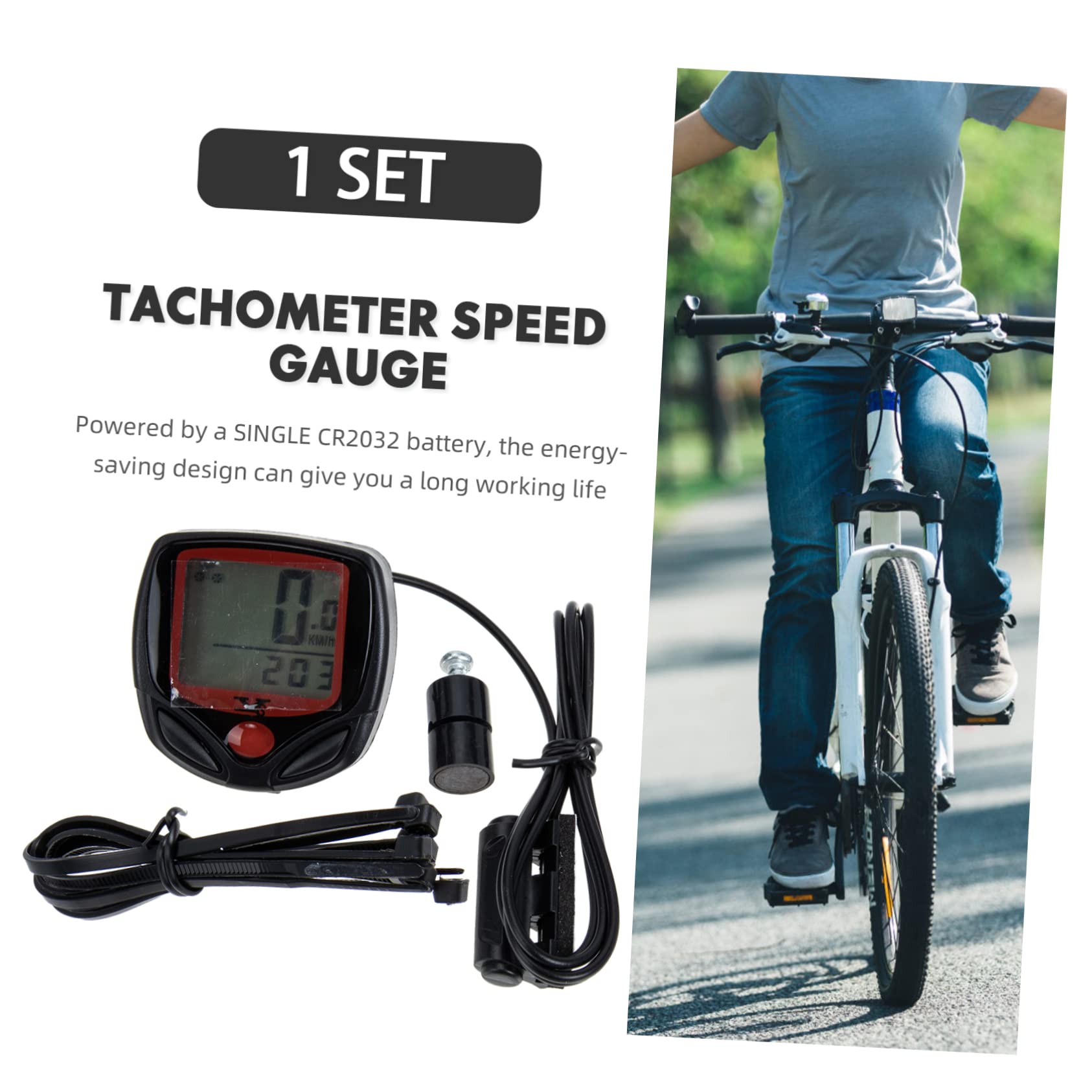 Toyvian Velocímetro para Bicicleta Ordenador Accesorios para Bicicleta Acuática Odómetro para Bicicleta Velocímetro De Montaña Velocímetro para Bicicleta Velocímetro Portátil para