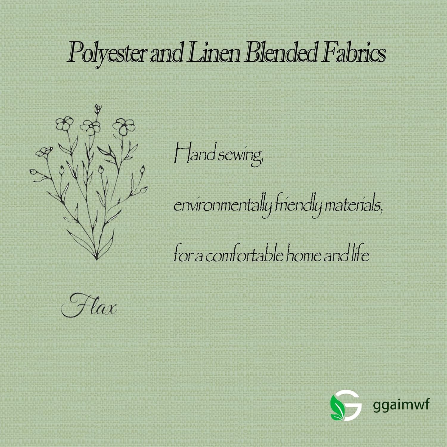 Sage Green Striped Shower Curtain - Farmhouse Boho Linen Fabric Shower Curtains for Bathroom, Bohemian Cute Thick Bathroom Curtain Set with Tassel - Bohemian Cloth Shower Curtain Long 71x79 Inch