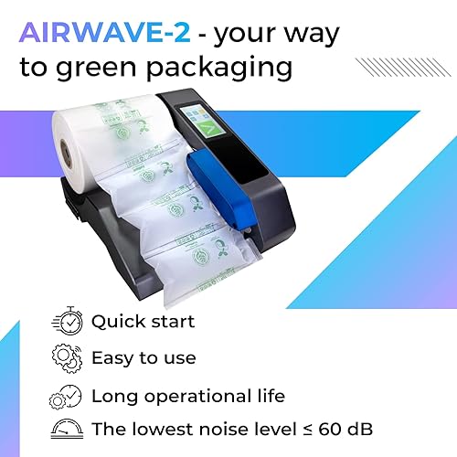 Miniatura 39 de IDL Packaging AirWave-1 Máquina de amortiguación de aire con almohadas de aire no plásticas – Uso con almohadas de aire inflables de almidón