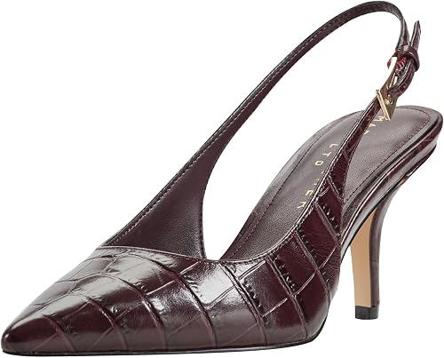 Marc Fisher LTD Women's Dorie Dark Brown Croco Leather 9 Medium