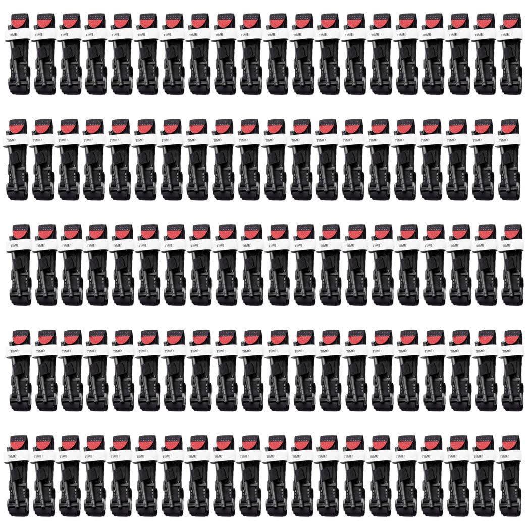 FLWQEBG 100PCS Tactical Tourniquet, Outdoor Emergency Tourniquet, Quick Release One-handed Operated Military Tourniquet, First Aid Supplies, FASTER DELIVERY, Severe Emergencies