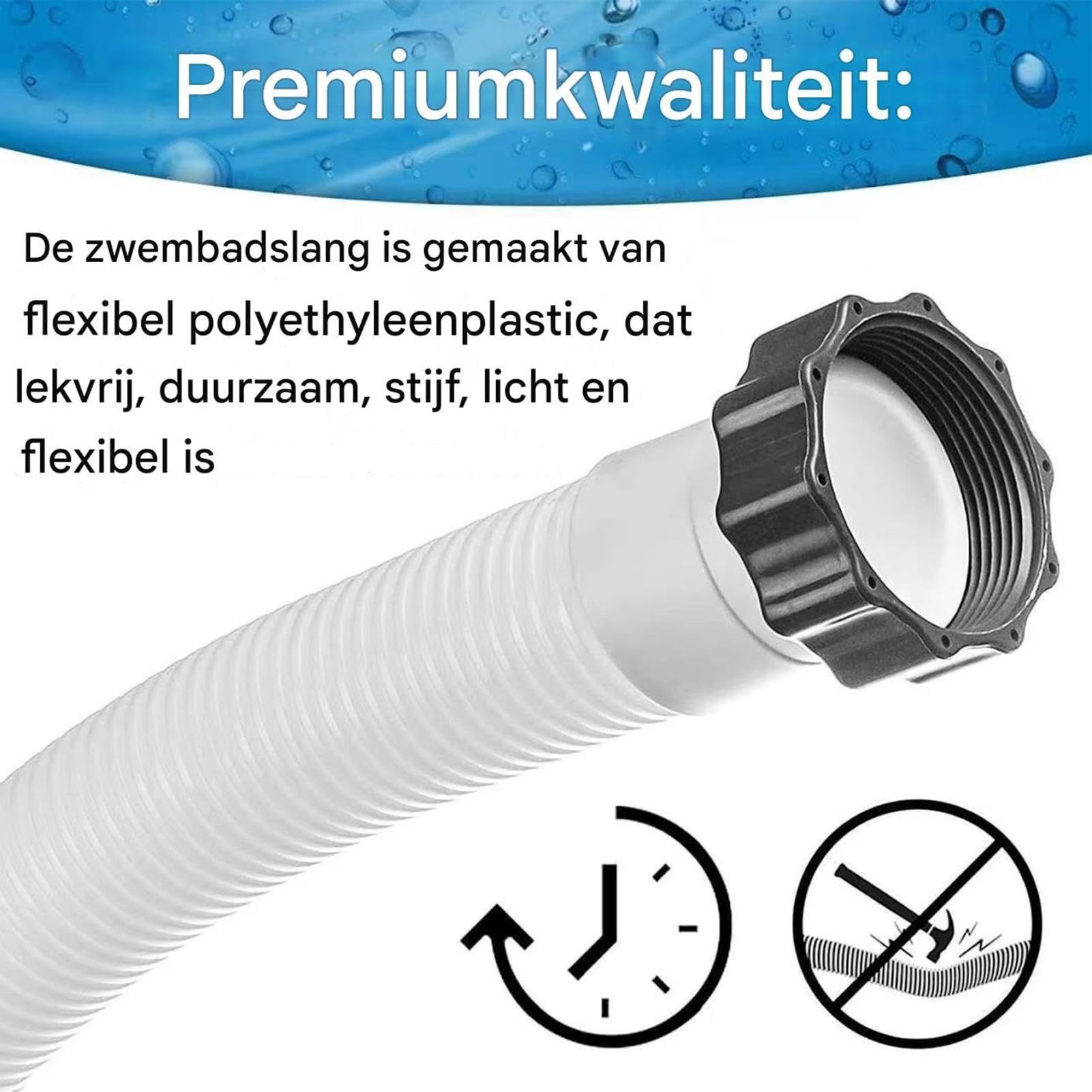 Poolschlauch 3,81 cm Schwerlast-Ersatzteile