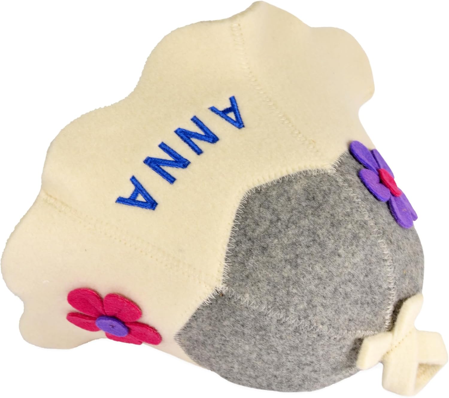 Personalized Organic Wool Sauna Hat – Embroidered Name - Sauna Hair Protector – Premium Felt Sauna Cap, Gift for Women – Traditional Russian Banya Hat